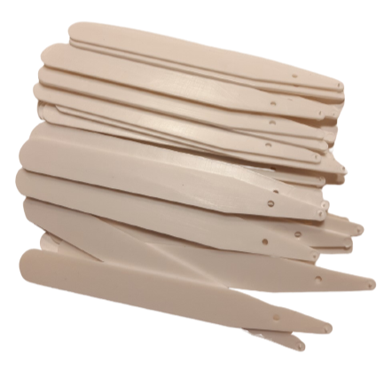 250x Harde labels Engels 12cm x 1,4 cm