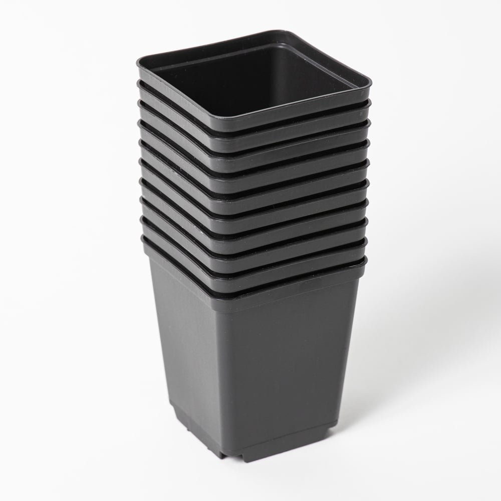 Square grow pot 7 cm / 0.27l black