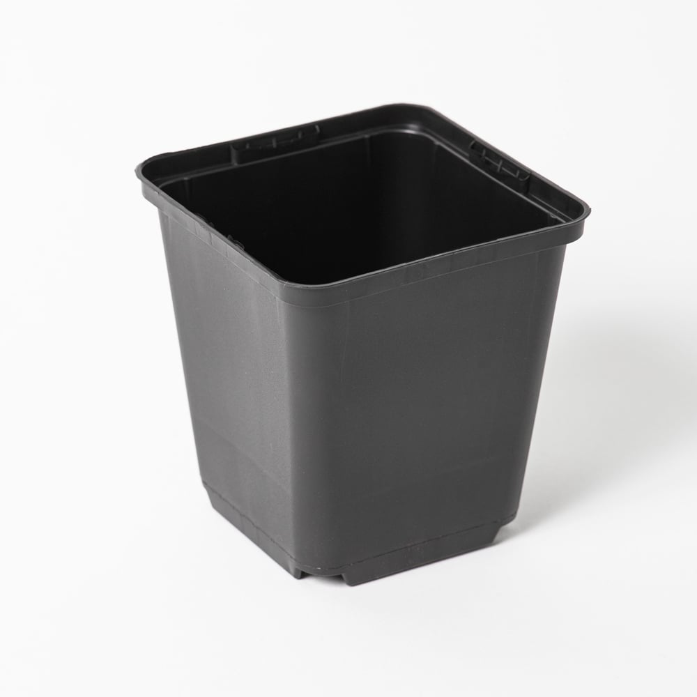 Square grow pot 9 cm / 0.46l black